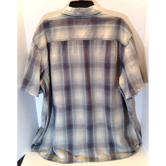 Carhartt Shirt Men 2XL XXL Gray Plaid Relaxed Fit Button Casual Preppy Work Logo - Picture 6 of 12